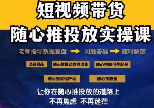 2024好物分享随心推投放实操课，随心推撬动自然流量/微付费起号/优化产出